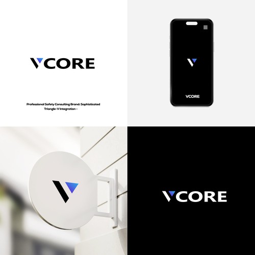 Design di "Professional Safety Consulting Brand: Sophisticated Triangle-V Integration - di @SaihiART