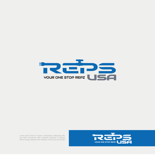 Rep's USA Logo Design by LEN-ART DESIGN