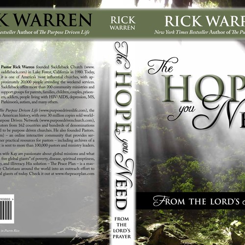 Design Rick Warren's New Book Cover Design por CynH