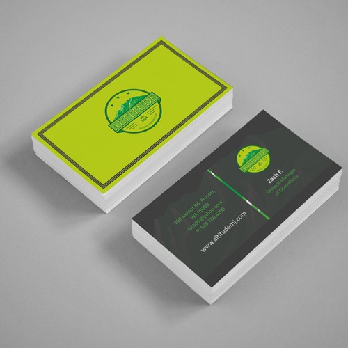 Creation of a marijuana business card!! | Business card contest