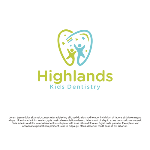 Modern & Fun Kids Dental Office Logo Design by supri™