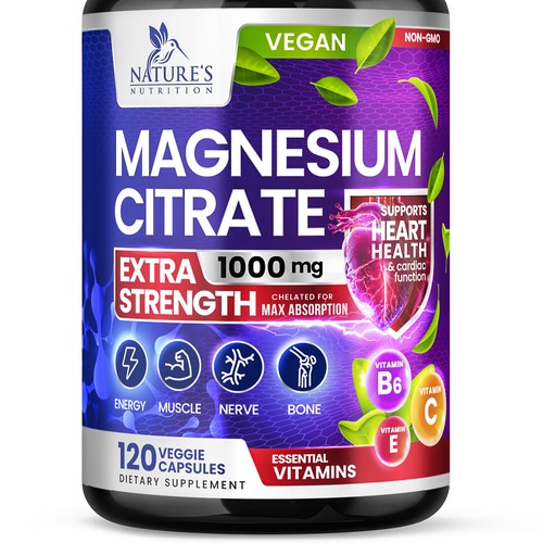 Premium Magnesium Citrate Design needed for Nature's Nutrition Design by Davi Giolo ★