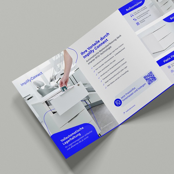 Strong brochure for our innovative warehousing solution for dental practices