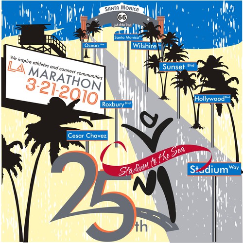 LA Marathon Design Competition Design by bananadesigns