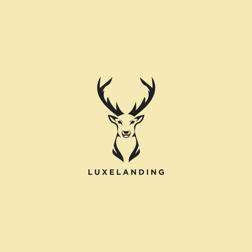 Brand Logo of Simple Design of a Stag (Male Deer) Head | Logo design ...