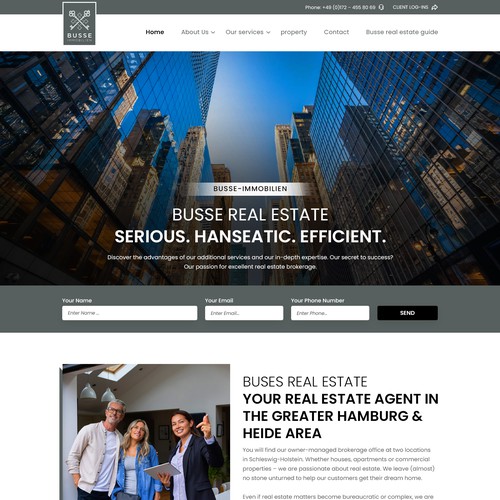 Proposta di design per un contest della categoria Design di landing page realizzata da Designs Alpha