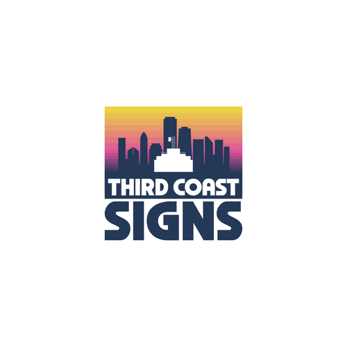 New vibrant business logo and branding for a sign making company serving Chicago Design by NinjaMouse™