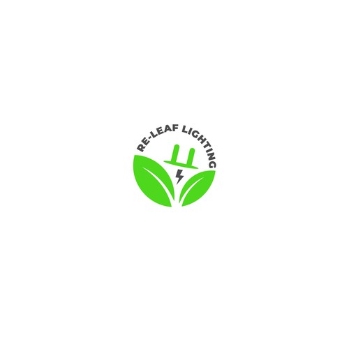 Re-LEAF Lighting logo Diseño de Marcos!