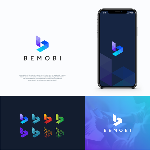 "Bemobi - New Logo and Brandbook" ganador Logo y paquete de imagen corporativa