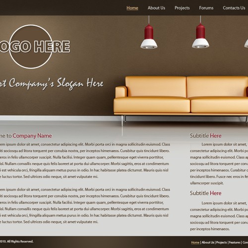 1-3 Page Website Template Design von zetzab