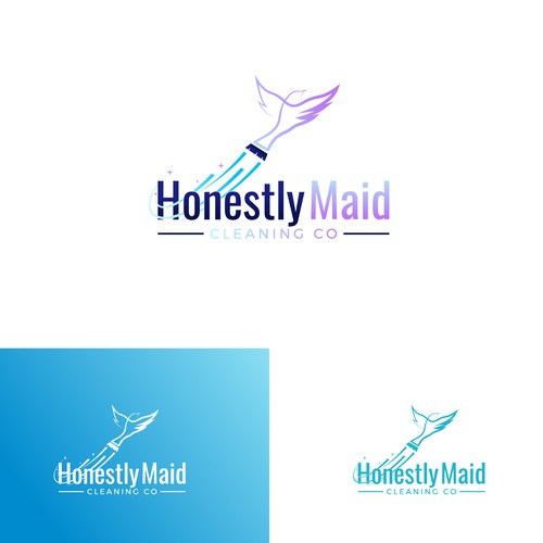 Create a modern, unique logo for a premium home cleaning company. Design by websmartusa