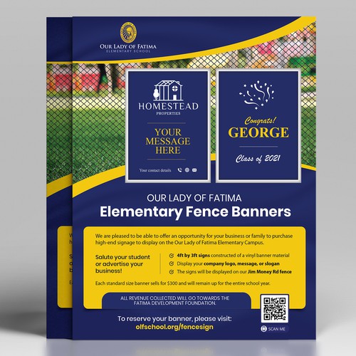 Design a scintillating flyer for fence ad campaign Design by Maximillian