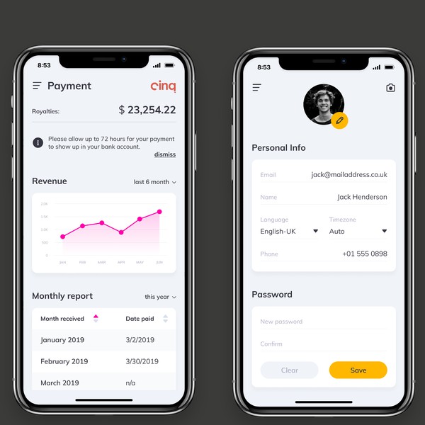 App design for audio creatives
