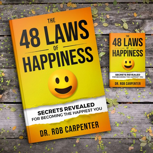 Design a fun and playful cover for a secrets to happiness book Design by Sam Arts Studio