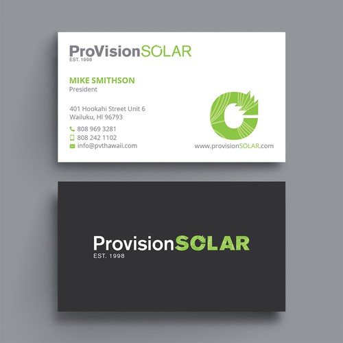 Solar Business Cards-ontwerp door Spiritual Brands