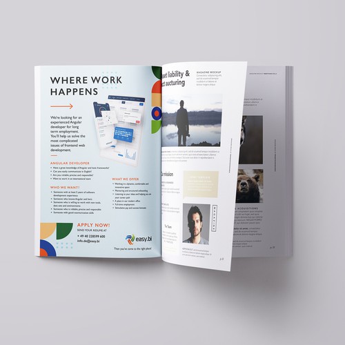 Advertisement template that engages Design by VTRA