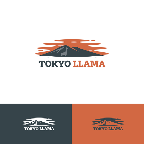 Outdoor brand logo for popular YouTube channel, Tokyo Llama Design por onder
