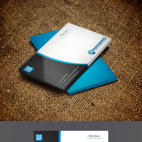 Hot new Cyber Security company needs business cards. | Business card ...