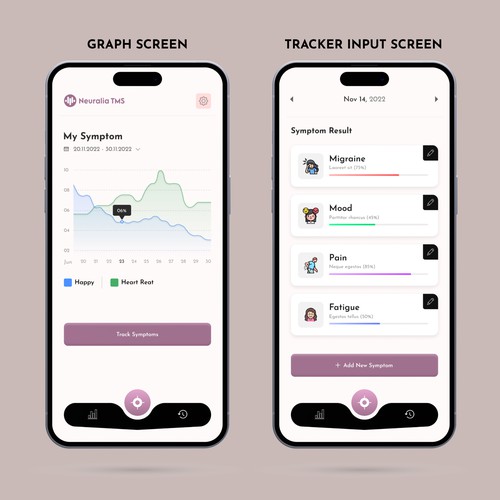 Symptom Tracker App Design von MercClass