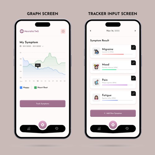 Symptom Tracker App Design by MercClass