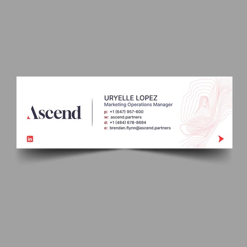 Design di Ascend Partners New Branded Email Signature di Xnine