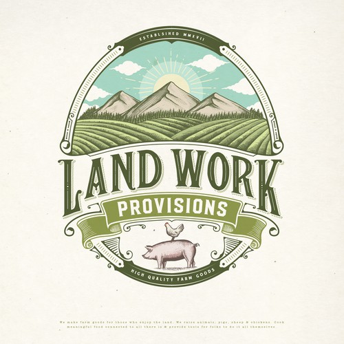 Create a Vintage logo Illustration for Farm Supply Design by austinminded
