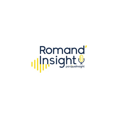 Create a modern logo for the Podcast "Romand’Insight" for a Swiss Marketing agency Design by plyland