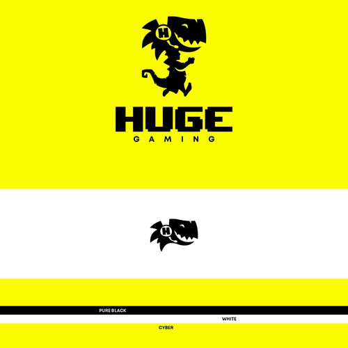 Huge Gaming Logo and Brand Identity Design by Voinch Visuals