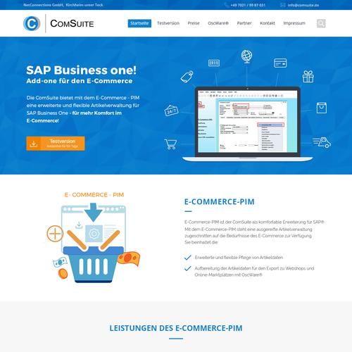 Web page design contest entry by Pint