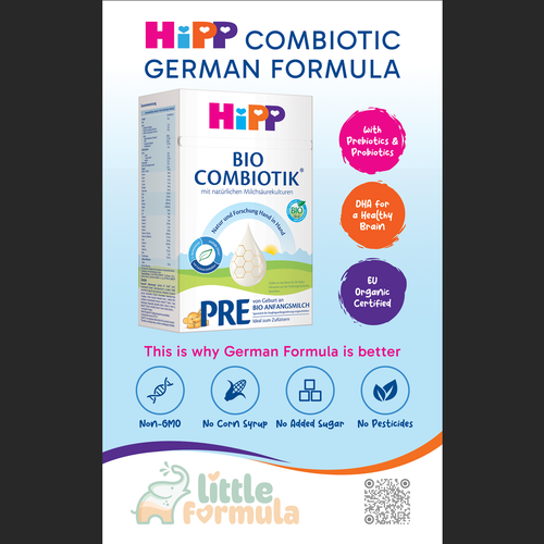 Baby Formula Flyer for a package insert campaign in the USA Design by Rose ❋