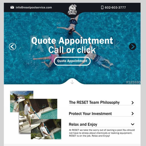 Design Pool Service Website for Heroes of Pool Industry di David Jispace