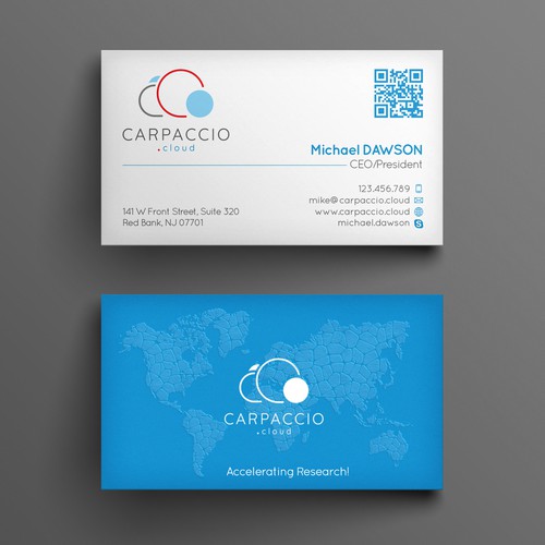Give more muscle to research with graphic ID for CARPACCIO.cloud Design by kendhie