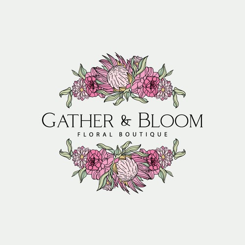 A gorgeous eye catching logo design for a new floral boutique Design by Mararti