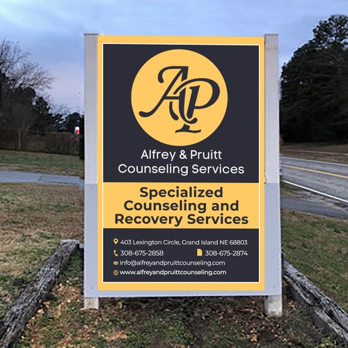 We Need a Professional Street-Facing Sign for Our New Counseling Location Design by Creativity symbol