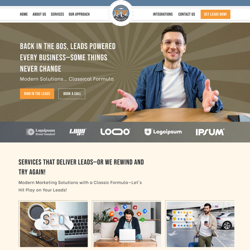 Landing page design contest entry by Technology Wisdom