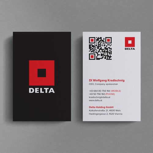 DELTA Business Card Relaunch Design by Birendra Chandra Das