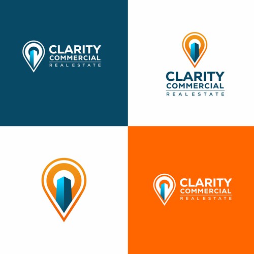 Logo + Brand Guide for Clarity Commercial Real Estate Design by Brain.co