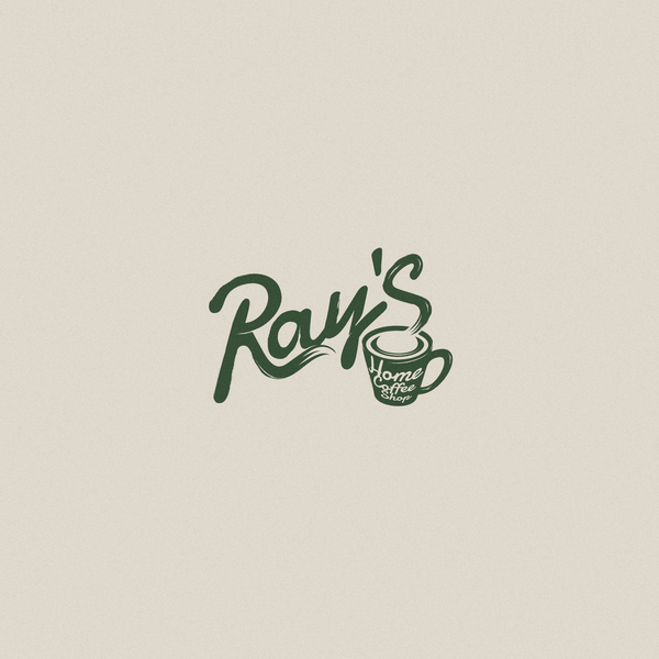 Design by Saraza Brand titled "Ray's Coffee Shop Logo"
