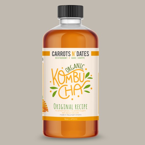 Design a Unique & Funky Kombucha bottle label Design by Daisygirl1702