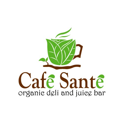 Create the next logo for "Cafe Sante" organic deli and juice bar Diseño de advents12