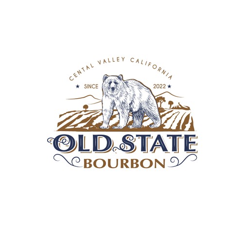 Logo design for a new Bourbon Whiskey company. Design by ZOM