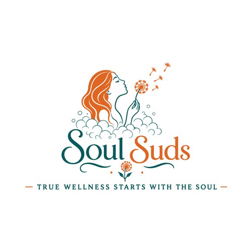"Logo for Soul Suds — a warm, modern non-toxic laundry brand rooted in wellness and renewal" winning Logo design