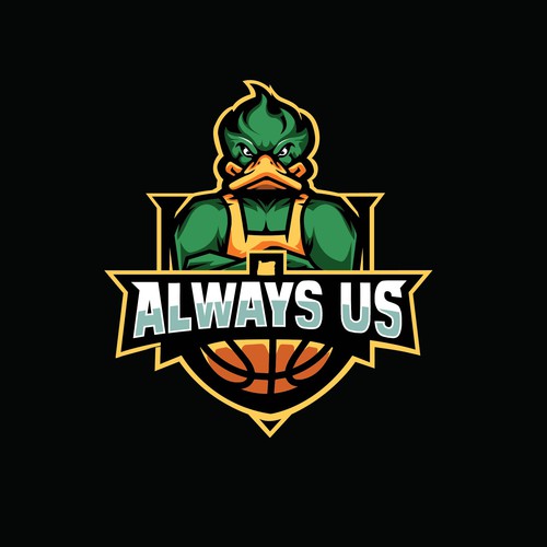 Basketball Logo for Always Us - Your Winning Logo Featured on Major Sports Network Diseño de Parbati