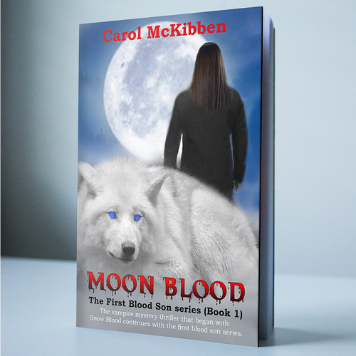 Moon Blood *Fantasy* *Thriller* the first cover for a new series! Design by Blokowsky