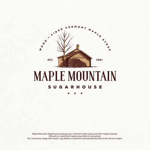 Create a logo for a Vermont Maple Syrup producer that captures this pure, natural & tasty sweetener Design by Vilogsign