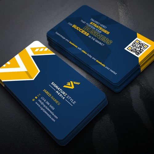 Design the Perfect Signature Style Business Card for my Video Production Company Design by Xclusive16