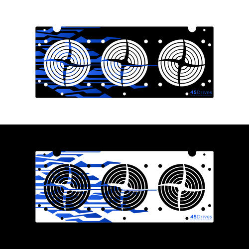 Design a Front Plate for 45Drives New HomeLab Storage Server Product Design by guthe