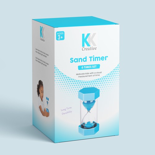 Product packaging for Sand-Timer Design by Oviisystems