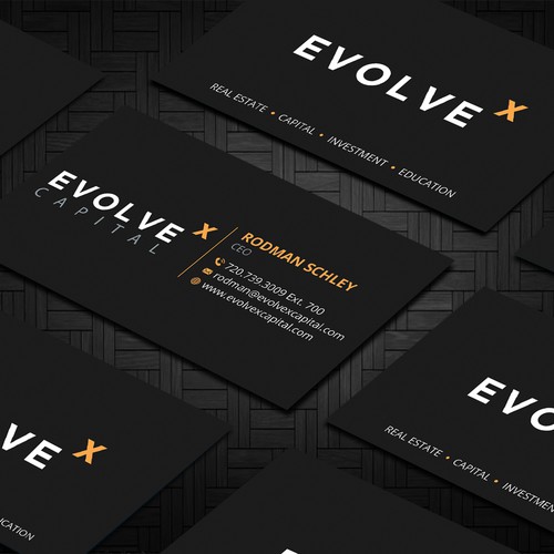 Design a Powerful Business Card to Bring EvolveX Capital to Life! デザイン by Design"Glory"