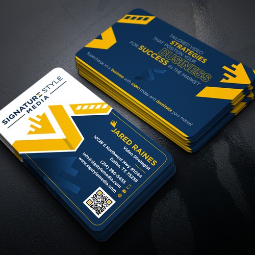 Design the Perfect Signature Style Business Card for my Video Production Company Design by Xclusive16
